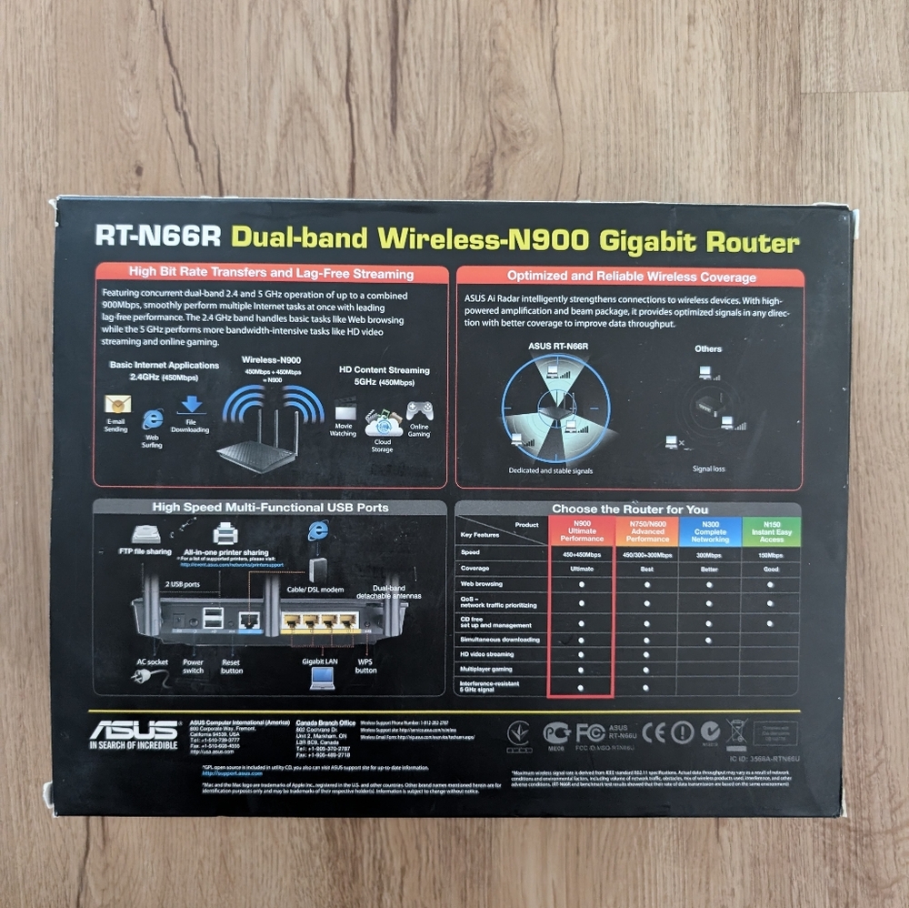 Asus RT-N66R Router - Picture 2 of 3